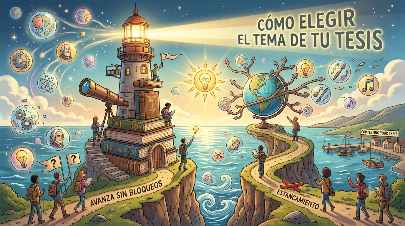 Cómo elegir el tema de tu tesis sin quedarte estancado